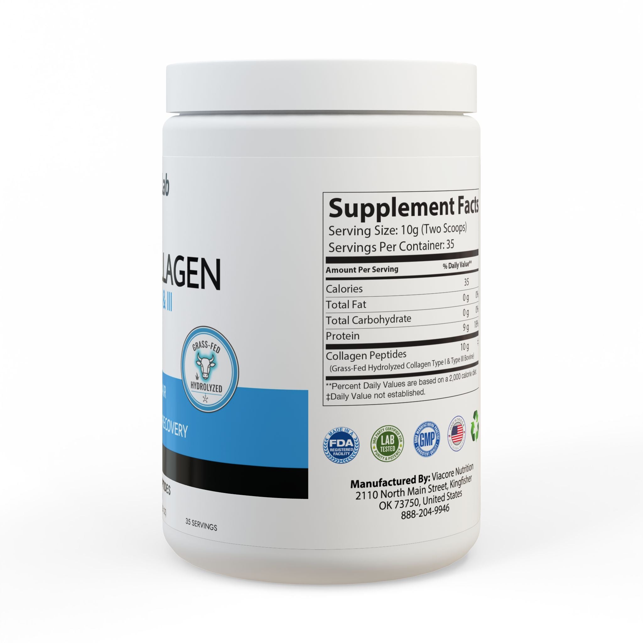 FitneX Lab™ PURE COLLAGEN PEPTIDES (350g, 12.3oz)