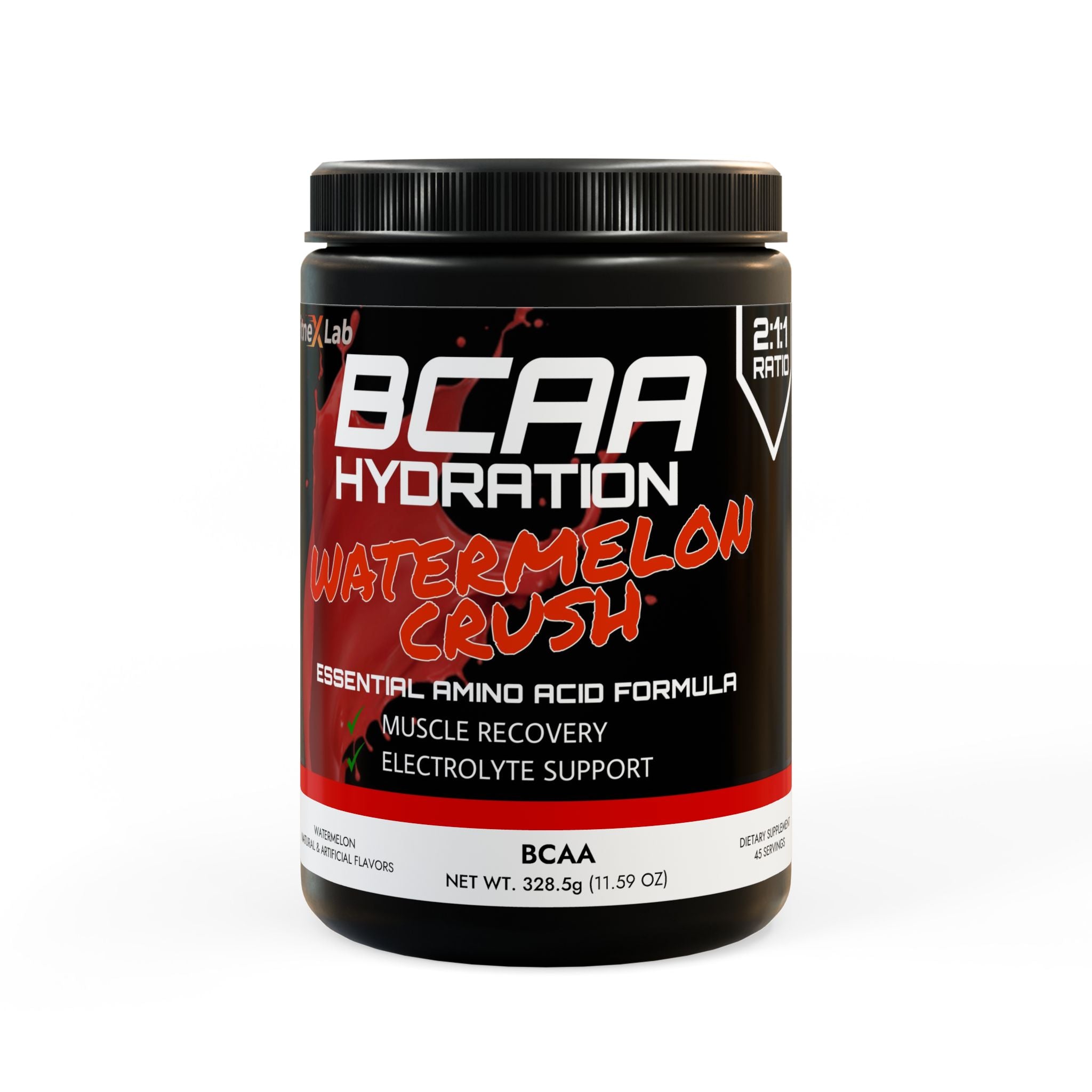 BCAA Hydration, Watermelon (325g, 11.46oz, 45 servings)