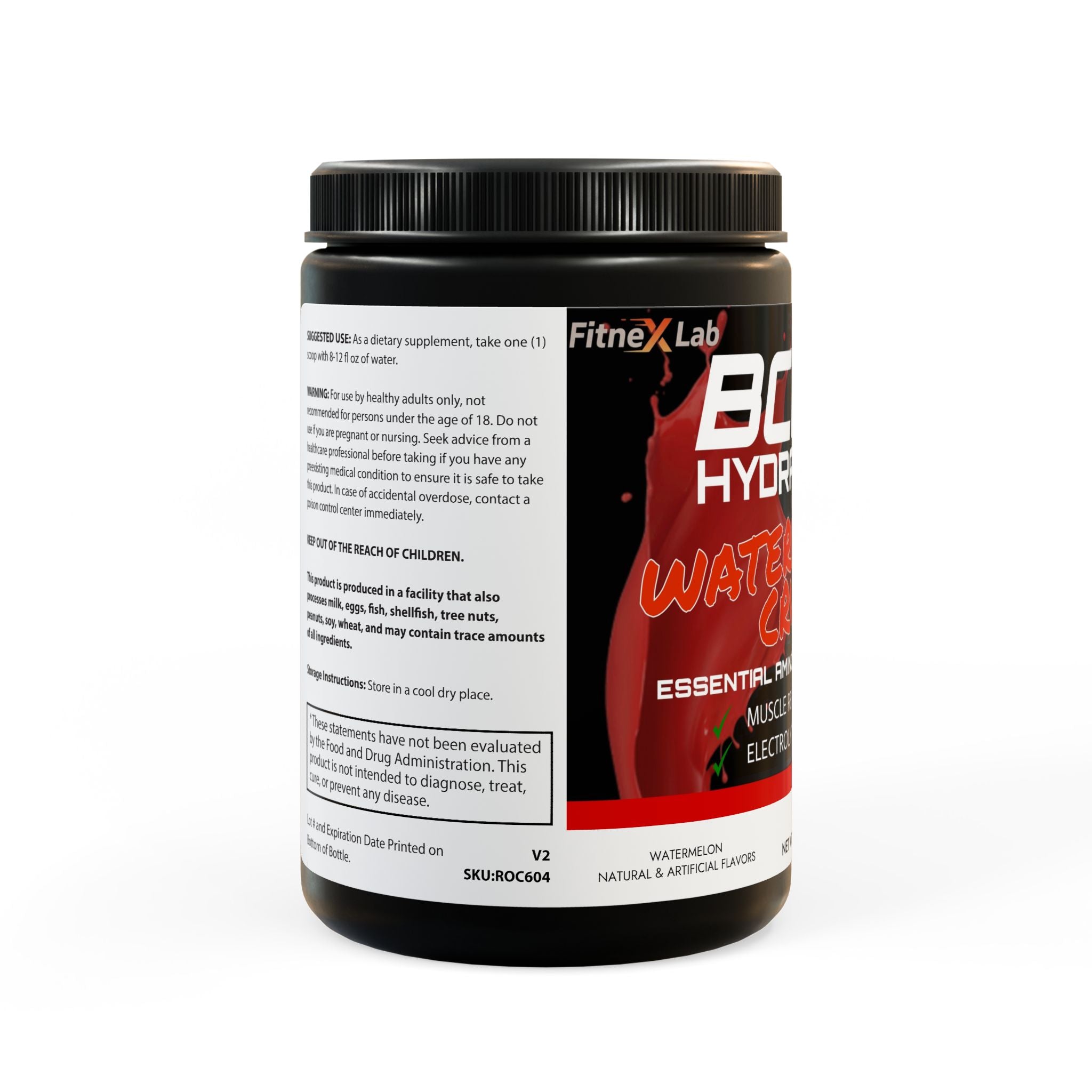 BCAA Hydration, Watermelon (325g, 11.46oz, 45 servings)