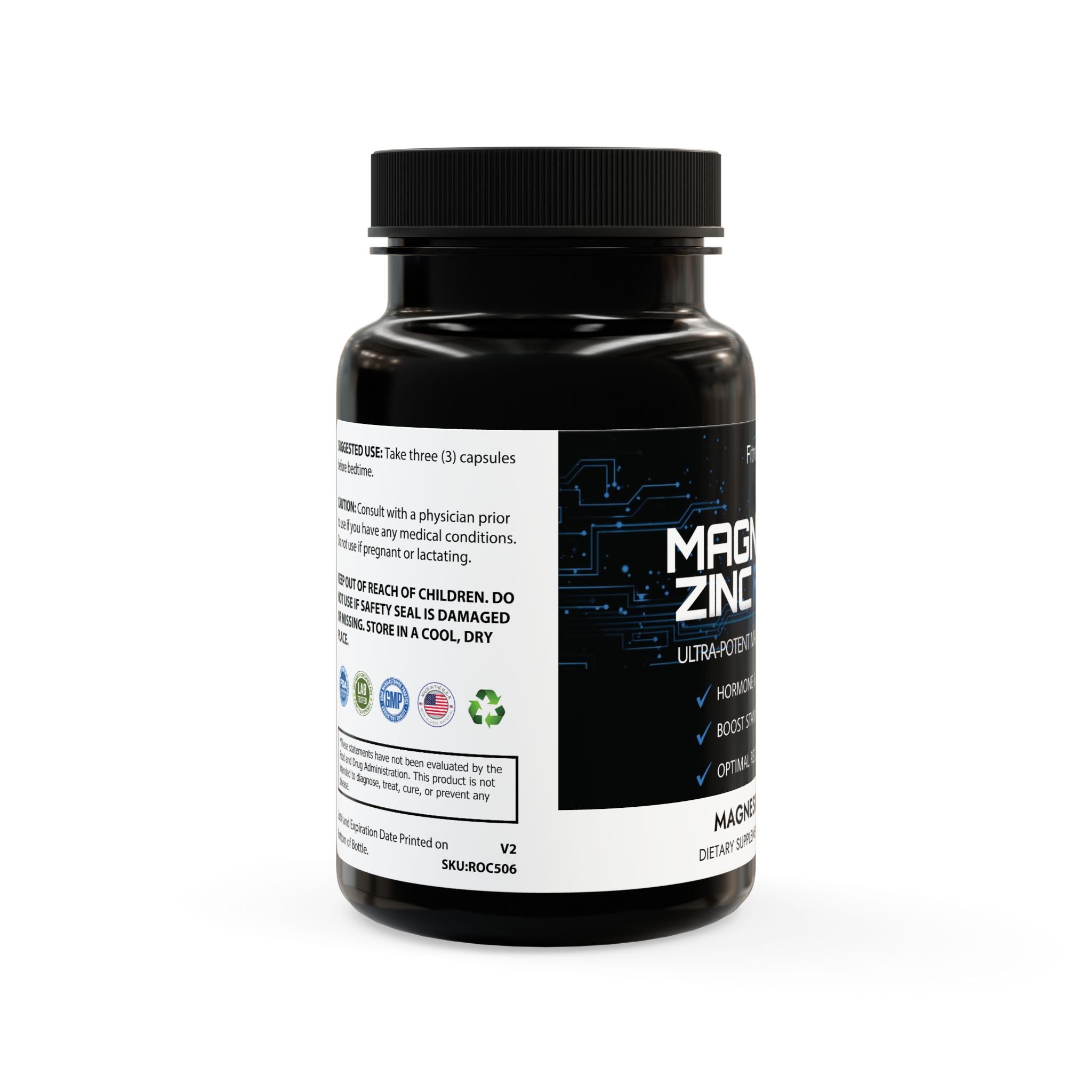 FitneX Lab™ MAGNESIUM ZINC FORCE (90 Capsules)