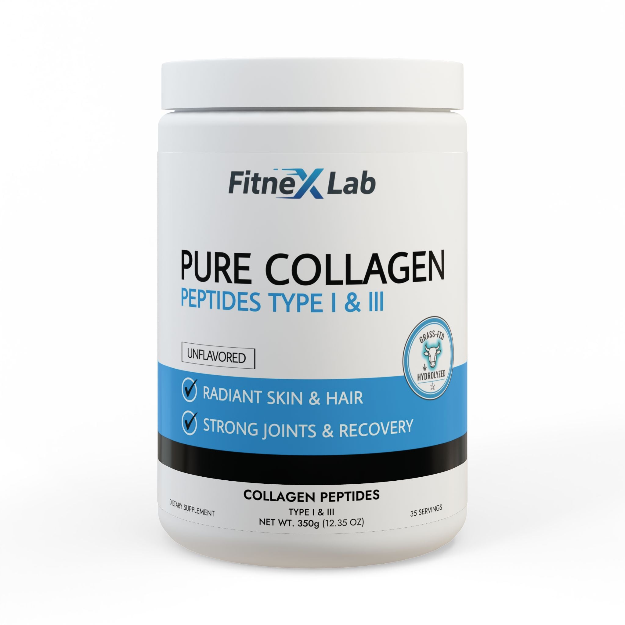 FitneX Lab™ PURE COLLAGEN PEPTIDES (350g, 12.3oz)