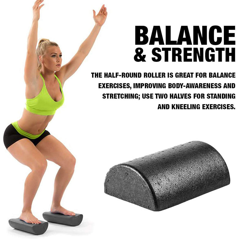 FitneX Lab™ Stabili-Core™ Half Round Foam Roller